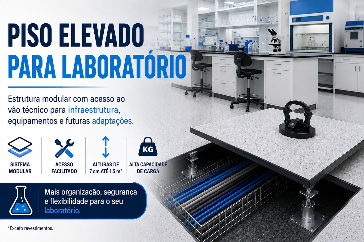 Piso Elevado para Laboratório