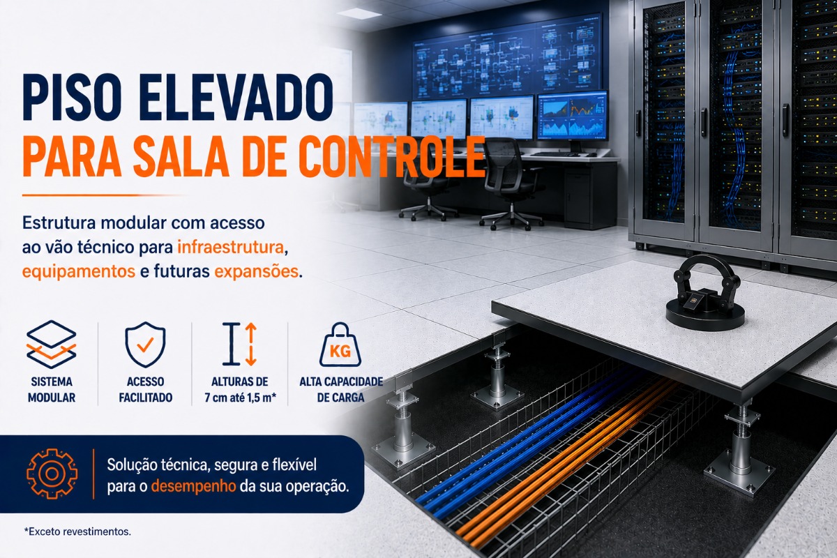 Piso Elevado para Call Center | Souza Pisos Elevados