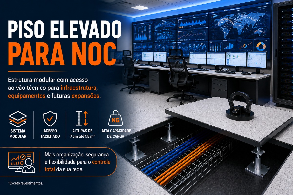Piso Elevado para Call Center | Souza Pisos Elevados